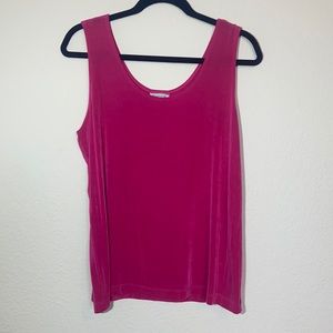 Chico’s Travelers Pink Tank Top, size 16
